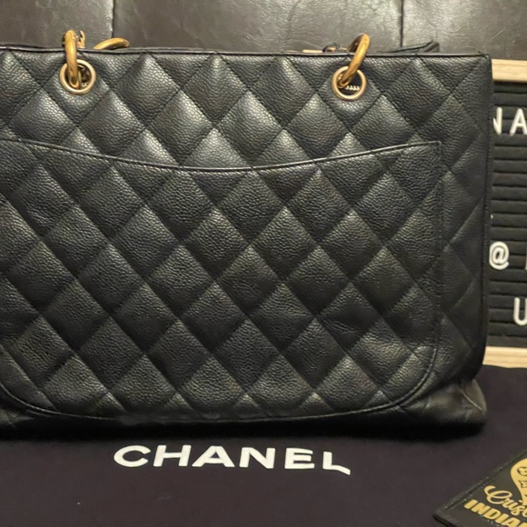 CHANEL GST BLACK CAVIAR GHW TOTE BAG - Picture 4 of 16